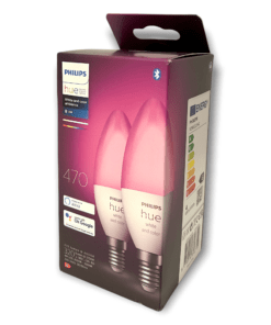 Philips Hue White and Color Ambiance LED-Bulb E14, 4W, 2er-Pack !Bluetooth! 470 Lumen