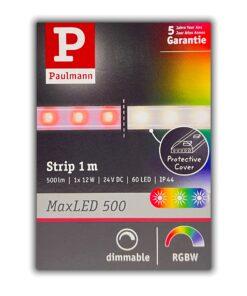 Paulmann MaxLED 500 LED Strip RGBW Einzelstripe 1m beschichtet IP44 12W 440lm/m RGBW+ 70634